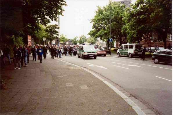 Hertha Fans kommen vom Hbf